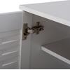 ΠΑΠΟΥΤΣΟΘΗΚΗ-ΝΤΟΥΛΑΠΙ CASSIOPE HM2208.05 ΜΕΛΑΜΙΝΗ ΛΕΥΚΗ ΜΕ ΠΟΔΙΑ 77Χ34Χ67.5Υεκ.