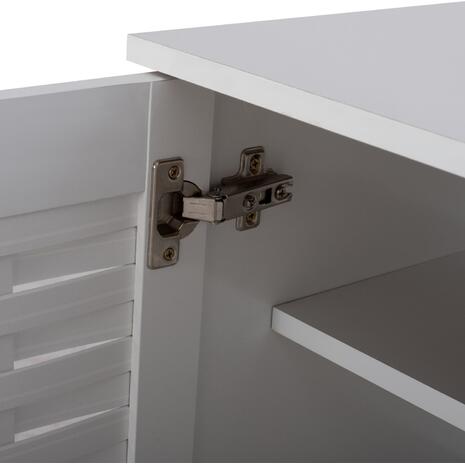 ΠΑΠΟΥΤΣΟΘΗΚΗ-ΝΤΟΥΛΑΠΙ CASSIOPE HM2208.05 ΜΕΛΑΜΙΝΗ ΛΕΥΚΗ ΜΕ ΠΟΔΙΑ 77Χ34Χ67.5Υεκ.