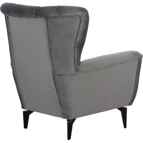 ΠΟΛΥΘΡΟΝΑ ΜΠΕΡΖΕΡΑ Τ. CHESTERFIELD ΒΕΛΟΥΔΟ ΓΚΡΙ HM9217.20 87x88x100 εκ. (Γκρι)