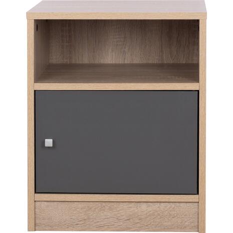 ΚΟΜΟΔΙΝΟ MALORY HM2205.04 ΜΕΛΑΜΙΝΗ SONAMA-ΓΚΡΙ 40x40x50Yεκ.