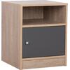 ΚΟΜΟΔΙΝΟ MALORY HM2205.04 ΜΕΛΑΜΙΝΗ SONAMA-ΓΚΡΙ 40x40x50Yεκ.
