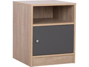 ΚΟΜΟΔΙΝΟ MALORY HM2205.04 ΜΕΛΑΜΙΝΗ SONAMA-ΓΚΡΙ 40x40x50Yεκ.