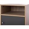 ΚΟΜΟΔΙΝΟ MALORY HM2205.04 ΜΕΛΑΜΙΝΗ SONAMA-ΓΚΡΙ 40x40x50Yεκ.