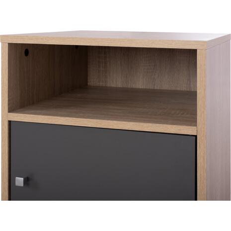 ΚΟΜΟΔΙΝΟ MALORY HM2205.04 ΜΕΛΑΜΙΝΗ SONAMA-ΓΚΡΙ 40x40x50Yεκ.