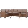 ΣΕΤ ΣΑΛΟΝΙ ΔΕΞΙΑ ΓΩΝΙΑ ΜΕ ΚΑΦΕ WICKER HM5756.02