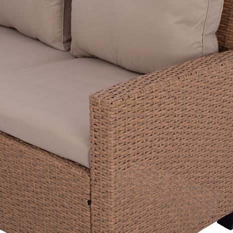 ΣΕΤ ΣΑΛΟΝΙ ΔΕΞΙΑ ΓΩΝΙΑ ΜΕ ΚΑΦΕ WICKER HM5756.02