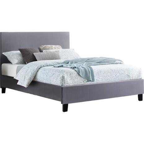 ΚΡΕΒΑΤΙ BECCA ΑΠΟ ΥΦΑΣΜΑ ΓΚΡΙ HM553.11 ΓΙΑ ΣΤΡΩΜΑ 150x200 EK. (Γκρι)