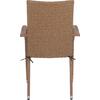 ΠΟΛΥΘΡΟΝΑ ΜΕΤΑΛΛΙΚΗ ANISHA HM5685.02 ΜΕ ΜΑΞΙΛΑΡΙ WICKER ΚΑΦΕ-ΜΟΚΑ ΣΤΟΙΒ/ΜΕΝΗ 56x60x94 εκ.