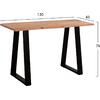 ΚΟΝΣΟΛΑ SOFIA SLIM HM8503.11 ΜΑΣΙΦ ΞΥΛΟ ΑΚΑΚΙΑΣ ΦΥΣΙΚΟ 130X45X76Υεκ.