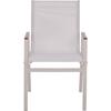 ΠΟΛΥΘΡΟΝΑ ΑΛΟΥΜΙΝΙΟΥ SHYLA HM5697.13 ΛΕΥΚΗ ΜΕ TEXTILENE & POLYWOOD 53x67x87 εκ.