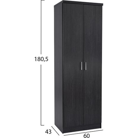 ΠΑΠΟΥΤΣΟΘΗΚΗ ΞΥΛΙΝΗ DAYANNA ΜΕ 6 ΡΑΦΙΑ 60X43X180.5εκ. ZEBRANO HM2379.01