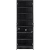 ΠΑΠΟΥΤΣΟΘΗΚΗ ΞΥΛΙΝΗ DAYANNA ΜΕ 6 ΡΑΦΙΑ 60X43X180.5εκ. ZEBRANO HM2379.01