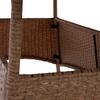 ΤΡΑΠΕΖΙ ΜΕΤΑΛΛΙΚΟ MINSK HM5507.02 WICKER ΜΠΕΖ/ΚΑΦΕ 150x90x75Υεκ.