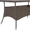 ΤΡΑΠΕΖΙ ΜΕΤΑΛΛΙΚΟ MINSK HM5507.01 WICKER ΓΚΡΙ 150x90x75Υεκ.