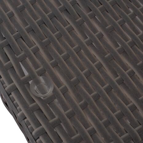 ΤΡΑΠΕΖΙ ΜΕΤΑΛΛΙΚΟ MINSK HM5507.01 WICKER ΓΚΡΙ 150x90x75Υεκ.