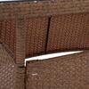 ΤΡΑΠΕΖΙ ΜΕΤΑΛΛΙΚΟ MILITARY RATTAN ΜΠΕΖ ΚΑΦΕ HM5141.32 120x70x75Υ εκ.