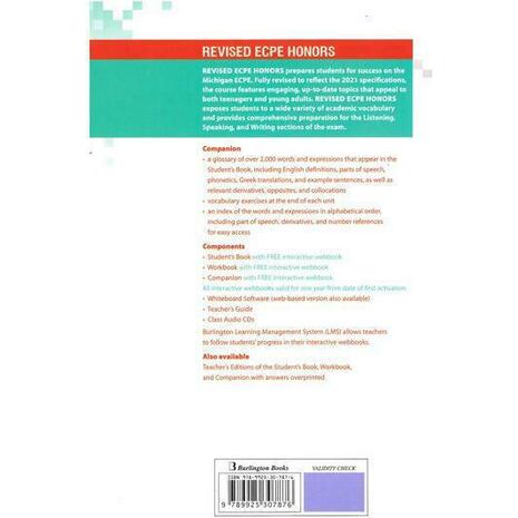 Revised ECPE Honors Companion (978-9925-30-787-6)