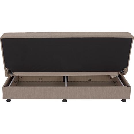 ΚΑΝΑΠΕΣ ΚΡΕΒΑΤΙ ANDRI ΤΡΙΘΕΣΙΟΣ ΜΠΕΖ HM3239.04 180x83x74Υ εκ.