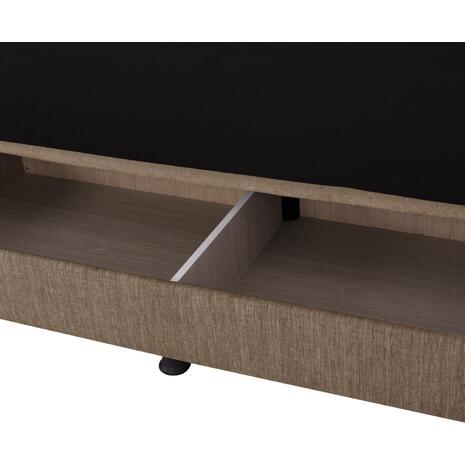 ΚΑΝΑΠΕΣ ΚΡΕΒΑΤΙ ANDRI ΤΡΙΘΕΣΙΟΣ ΚΑΦΕ HM3239.02 180x72x77Υ εκ.