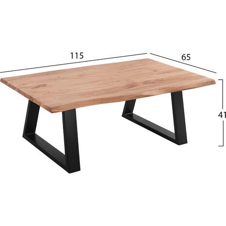 ΤΡΑΠΕΖΙ ΣΑΛΟΝΙΟΥ SOFIA SLIM HM8502.11 ΜΑΣΙΦ ΞΥΛΟ ΑΚΑΚΙΑΣ 115Χ65Χ41Υεκ.