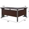 ΣΕΤ ΓΡΑΦΕΙΟΥ 3ΤΜΧ ΣΕ ΧΡΩΜΑ WENGE HM10200.02L