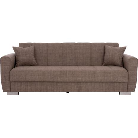 ΚΑΝΑΠΕΣ ΚΡΕΒΑΤΙ POLYA ΤΡΙΘΕΣΙΟΣ ΚΑΦΕ HM3240.02 215x80x77 εκ.