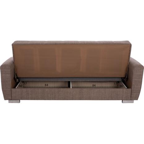 ΚΑΝΑΠΕΣ ΚΡΕΒΑΤΙ POLYA ΤΡΙΘΕΣΙΟΣ ΚΑΦΕ HM3240.02 215x80x77 εκ.