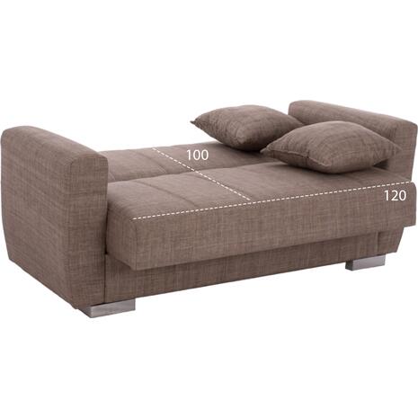 ΚΑΝΑΠΕΣ ΚΡΕΒΑΤΙ POLYA ΔΙΘΕΣΙΟΣ ΚΑΦΕ HM3241.02 153x87x77 εκ.