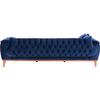 ΚΑΝΑΠΕΣ ΚΡΕΒΑΤΙ BENNINGTON ΤΡΙΘΕΣΙΟΣ ΜΠΛΕ HM3249.18 240x95x80 εκ.