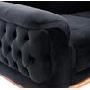 ΚΑΝΑΠΕΣ ΚΡΕΒΑΤΙ BENNINGTON ΤΡΙΘΕΣΙΟΣ ΜΑΥΡΟΣ HM3249.01 240x95x80 εκ.