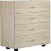 ΣΥΡΤΑΡΙΕΡΑ ME 4 ΣΥΡΤΑΡΙΑ THORG HM8996.01 ΜΕΛΑΜΙΝΗ ΣΕ SONAMA 80x40x83Yεκ.