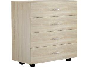 ΣΥΡΤΑΡΙΕΡΑ ME 4 ΣΥΡΤΑΡΙΑ THORG HM8996.01 ΜΕΛΑΜΙΝΗ ΣΕ SONAMA 80x40x83Yεκ.
