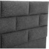 ΚΡΕΒΑΤΙ SOLEDAD ΑΠΟ ΓΚΡΙ ΥΦΑΣΜΑ HM644.01 ΓΙΑ ΣΤΡΩΜΑ 150x200 εκ.