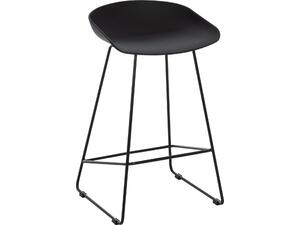 ΣΚΑΜΠΟ ΜΠΑΡ NAILA HM9299.02 ΜΑΥΡΟ ΜΕΣΑΙΟΥ ΥΨΟΥΣ 44x44x74Yεκ. (σετ 2 τεμαχίων)