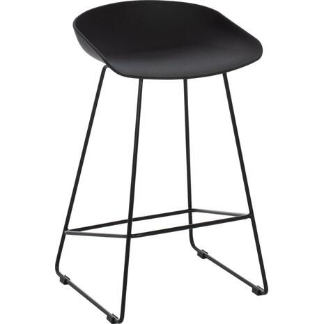 ΣΚΑΜΠΟ ΜΠΑΡ NAILA HM9299.02 ΜΑΥΡΟ ΜΕΣΑΙΟΥ ΥΨΟΥΣ 44x44x74Yεκ. (σετ 2 τεμαχίων)