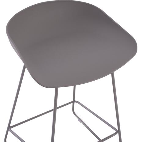 ΣΚΑΜΠΟ ΜΠΑΡ ΜΕΣ. ΥΨΟΥΣ NAILA HM9299.10 ΜΕΤΑΛΛΟ & ΠΟΛΥΠΡΟΠΥΛΕΝΙΟ ΑΝΘΡΑΚΙ 44x44x74Yεκ (σετ 2 τεμαχίων)