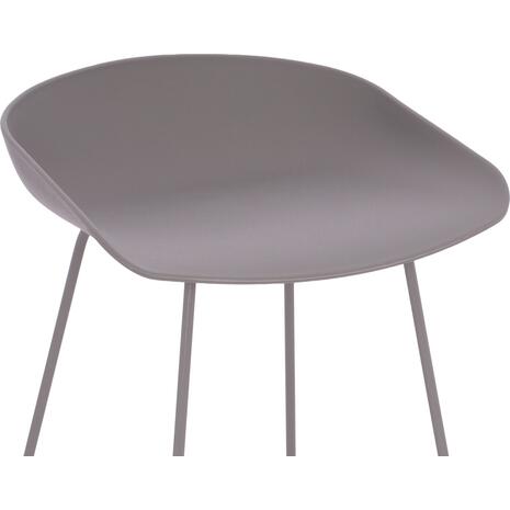 ΣΚΑΜΠΟ ΜΠΑΡ NAILA HM9299.10 ΓΚΡΙ ΜΕΣΑΙΟΥ ΥΨΟΥΣ 44x44x74Yεκ. (σετ 2 τεμαχίων)