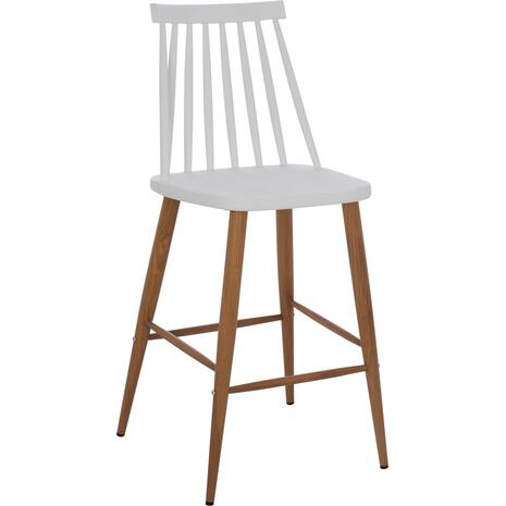 ΣΚΑΜΠΟ ΜΠΑΡ VANESSA HM9300.01 ΛΕΥΚΟ ΜΕΣΑΙΟΥ ΥΨΟΥΣ 43x45x97Υεκ. (σετ 2 τεμαχίων)