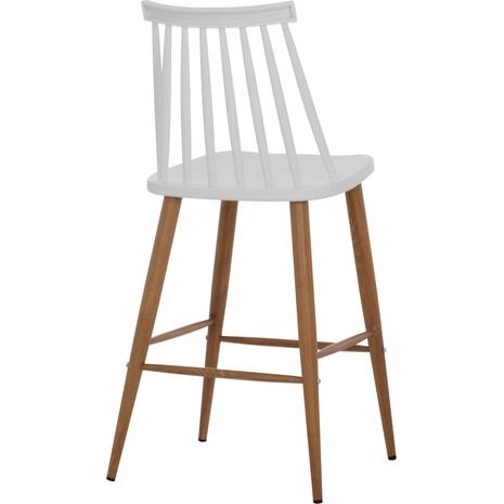 ΣΚΑΜΠΟ ΜΠΑΡ VANESSA HM9300.01 ΛΕΥΚΟ ΜΕΣΑΙΟΥ ΥΨΟΥΣ 43x45x97Υεκ. (σετ 2 τεμαχίων)