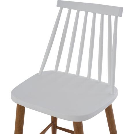 ΣΚΑΜΠΟ ΜΠΑΡ VANESSA HM9300.01 ΛΕΥΚΟ ΜΕΣΑΙΟΥ ΥΨΟΥΣ 43x45x97Υεκ. (σετ 2 τεμαχίων)