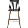 ΣΚΑΜΠΟ ΜΠΑΡ VANESSA ΜΑΥΡΟ ΜΕΣΑΙΟΥ ΥΨΟΥΣ HM9300.02  43x45x97Υεκ. (σετ 2 τεμαχίων)