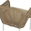 ΠΟΛΥΘΡΟΝΑ ΑΛΟΥΜΙΝΙΟΥ LOKKI HM5855.01 ΛΕΥΚΟ ΜΕ ΣΧΟΙΝΙ WICKER PE ΜΠΕΖ 56x66x82Υ εκ.
