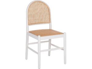 ΚΑΡΕΚΛΑ ΑΠΟ ΟΞΙΑ ΣΕ ΛΕΥΚΟ-RATTAN ΜΠΕΖ HM9407.03 43x50x87Yεκ.