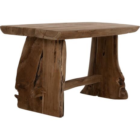 ΠΑΓΚΑΚΙ YEDI HM9347 ΑΠΟ ΜΑΣΙΦ ΞΥΛΟ TEAK ΦΥΣΙΚΟ 80X40X44Y εκ.