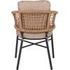 ΠΟΛΥΘΡΟΝΑ ΑΛΟΥΜΙΝΙΟΥ DARK GREY ΕΠΑΓΓΕΛΜ. RATTAN ΜΑΞΙΛΑΡΙ ΜΠΕΖ HM5863.01 60x56x84 εκ.