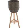 ΓΛΑΣΤΡΑ ΑΠΟ RATTAN ΚΑΙ BAMBOO HM7815 31x30x80Yεκ. ΦΥΣΙΚΟ - ΠΡΑΣΙΝΟ