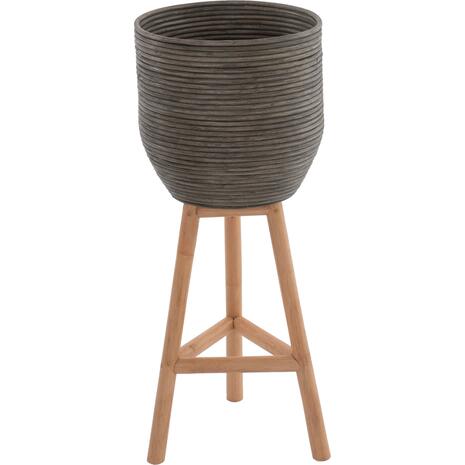 ΓΛΑΣΤΡΑ ΑΠΟ RATTAN ΚΑΙ BAMBOO HM7815 31x30x80Yεκ. ΦΥΣΙΚΟ - ΠΡΑΣΙΝΟ