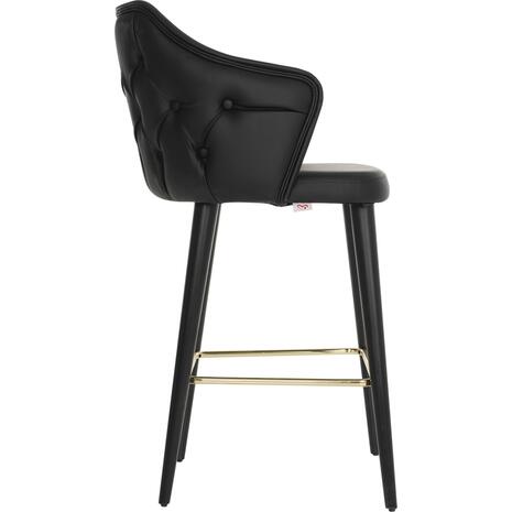 ΣΚΑΜΠΟ BAR ALONZO ΞΥΛΙΝΟ HM9281.19 ΧΡΥΣΟ T. NUBUK 50x62x108,5Υεκ.