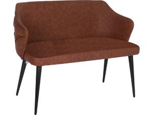 ΚΑΝΑΠΕΣ 2-ΘΕΣΙΟΣ ΕΠΑΓΕΛΜ. CARLOS HM9273.43 ΚΑΦΕ Τ.NUBUCK-ΞΥΛΙΝΑ ΠΟΔΙΑ 119x60x84Yεκ.