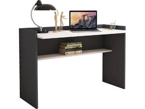 ΓΡΑΦΕΙΟ ΜΕΛΑΜΙΝΗΣ ΓΚΡΙ ΛΕΥΚΟ CLASSIKER HM9227.13 118x58x80Υεκ.